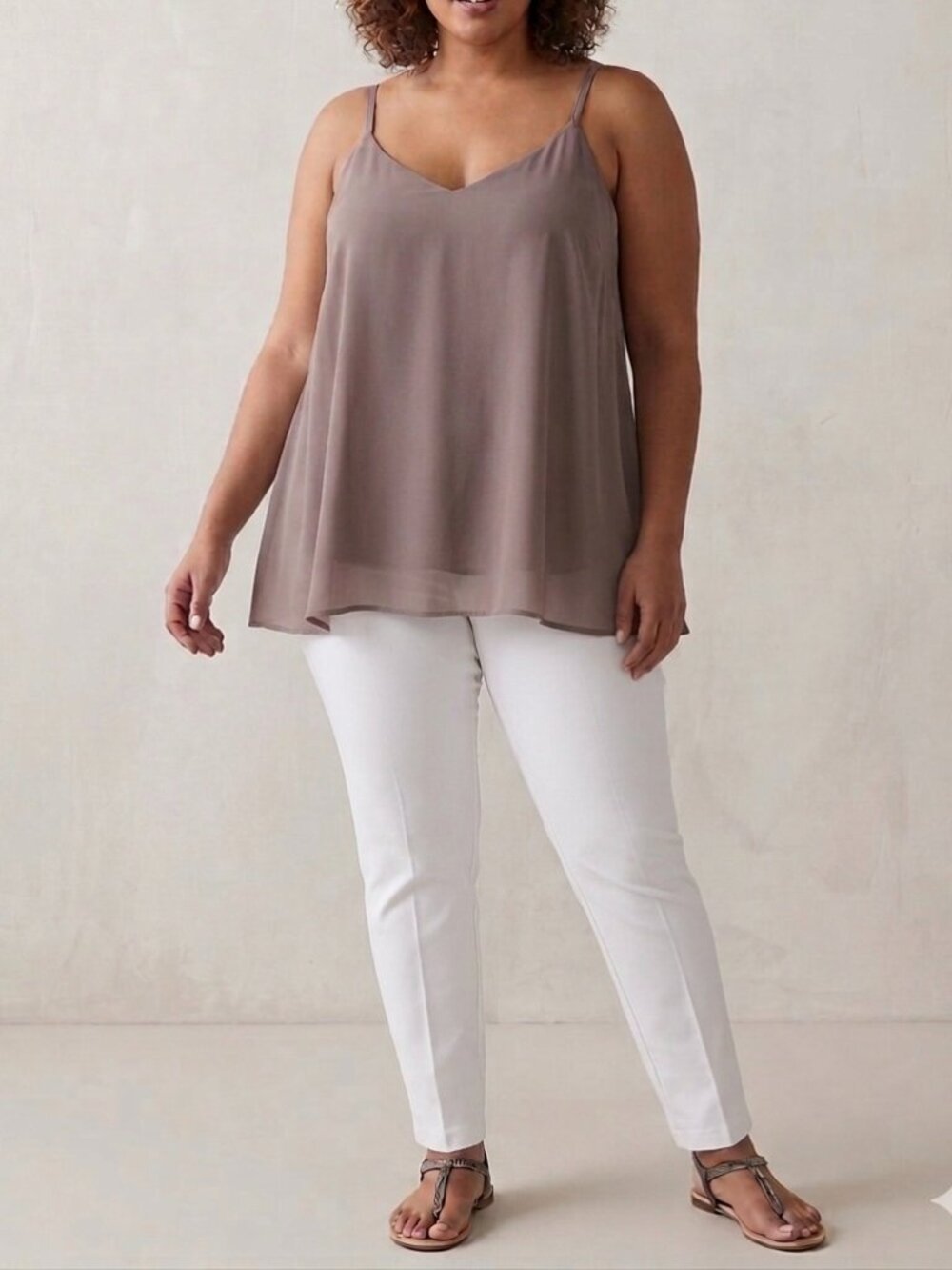 NWT Torrid Sophie Swing Cami Tank Chiffon Size 4 (4X)Flowy Capsule Wardrobe Boho